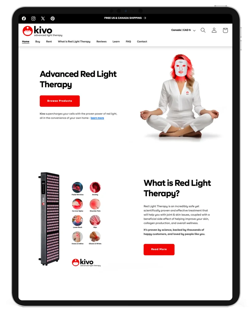 Kivo red light therapy